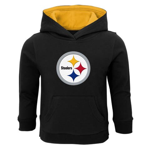 Toddler Black Pittsburgh Steelers Prime Pullover Hoodie