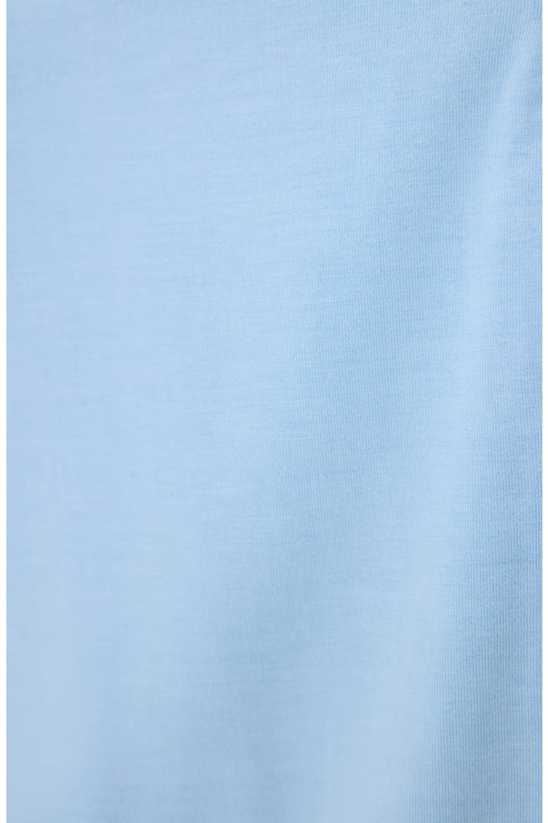 Lace Trim Pajama Romper, Alternate, color, BRIGHT BLUE