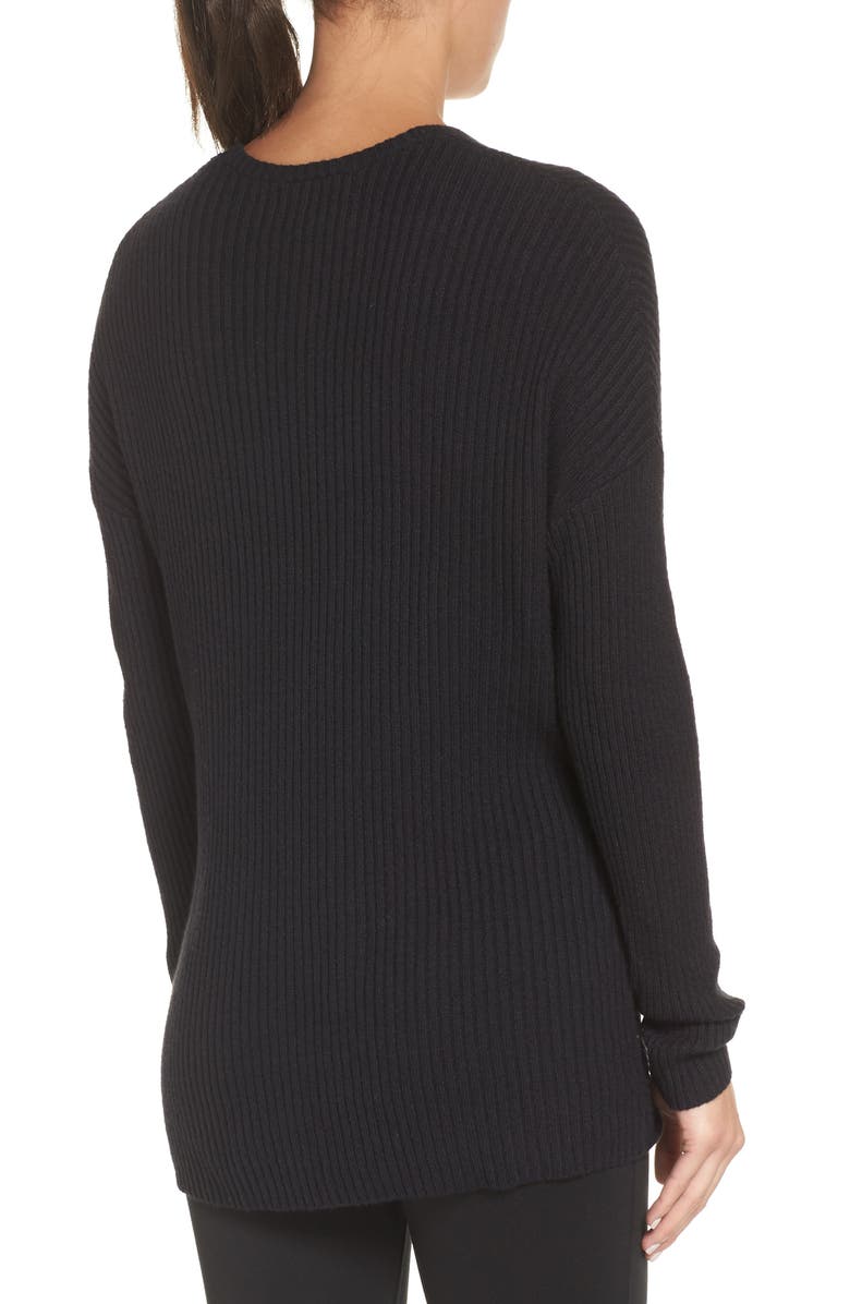 Zella Wrap Sweater, Alternate, color,