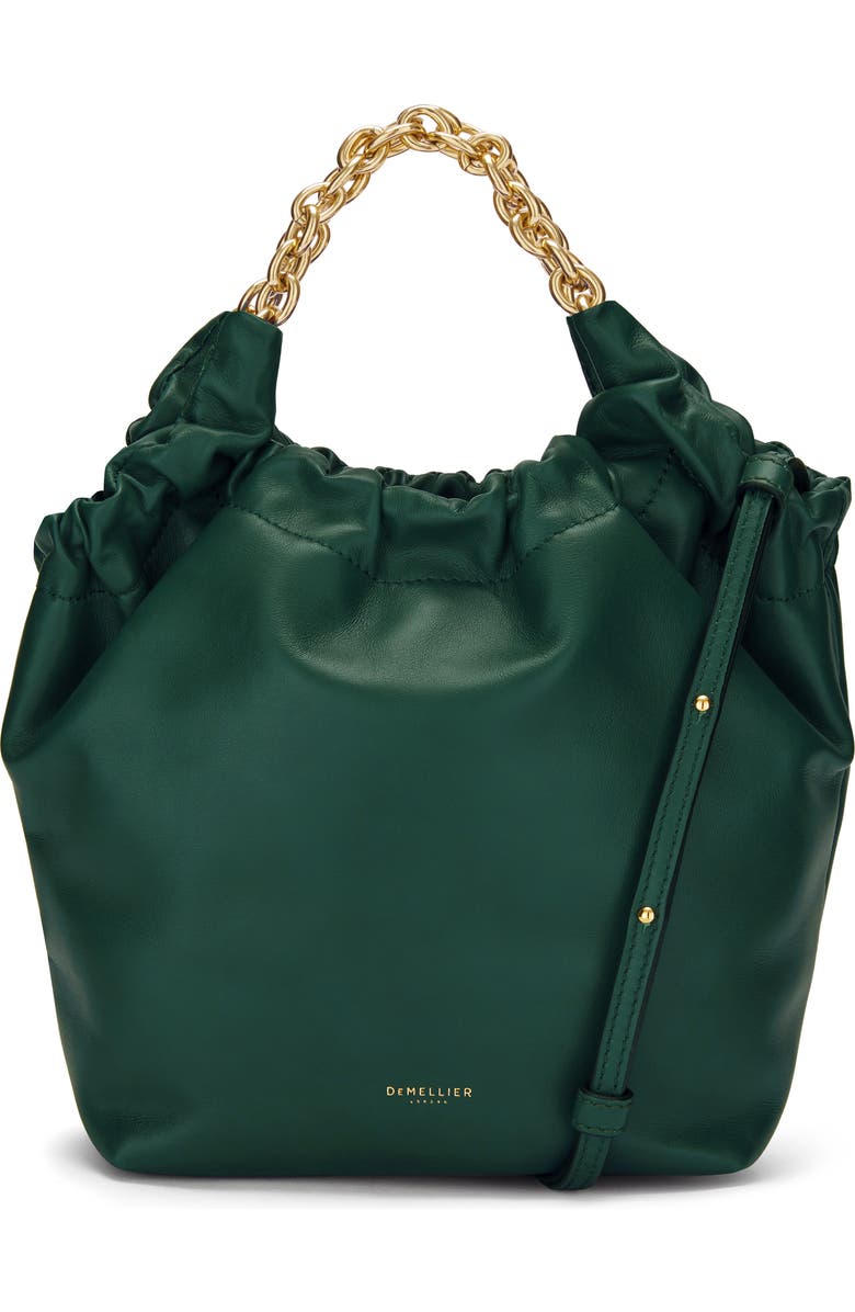 DeMellier Small Miami Leather Handbag, Main, color, Forest Green