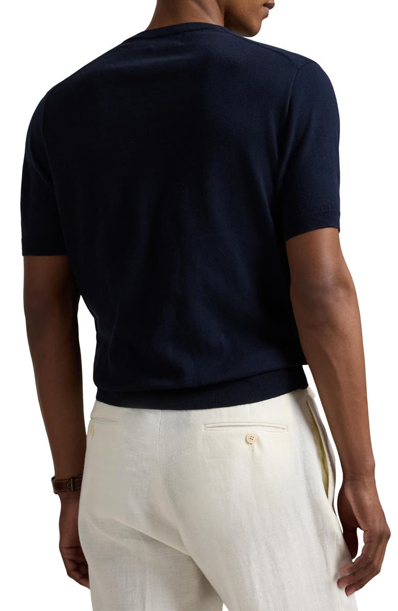 Polo Ralph Lauren Short Sleeve Cotton Crewneck Sweater, Alternate, color, 