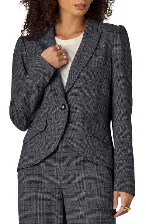 Puff Shoulder Blazer