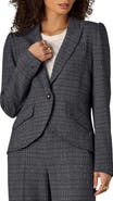 Wit & Wisdom Puff Shoulder Blazer