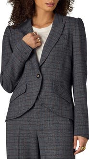 Wit & Wisdom Puff Shoulder Blazer