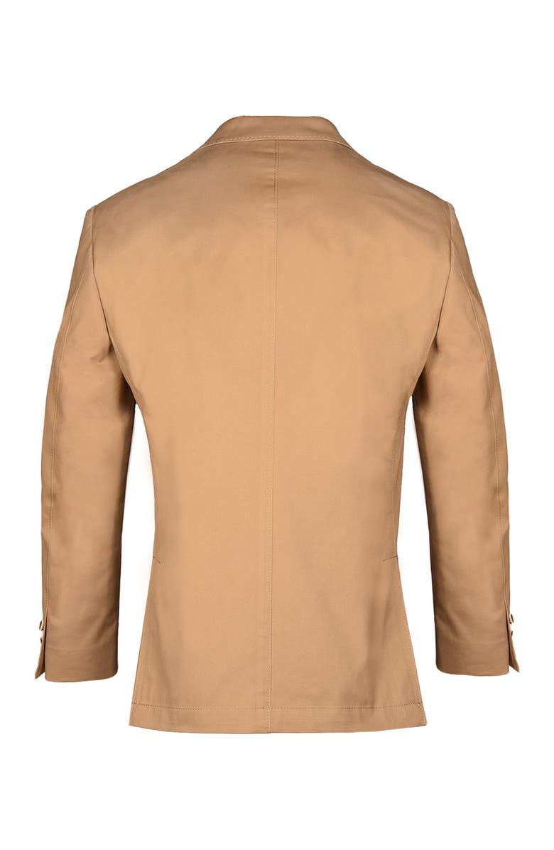 FLYNT Khaki Solid Two Button Notch Lapel Soft Sport Jacket, Alternate, color,