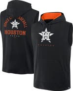 FANATICS Men's Fanatics Black Houston Astros Fire Speed Sleeveless Pullover Hoodie