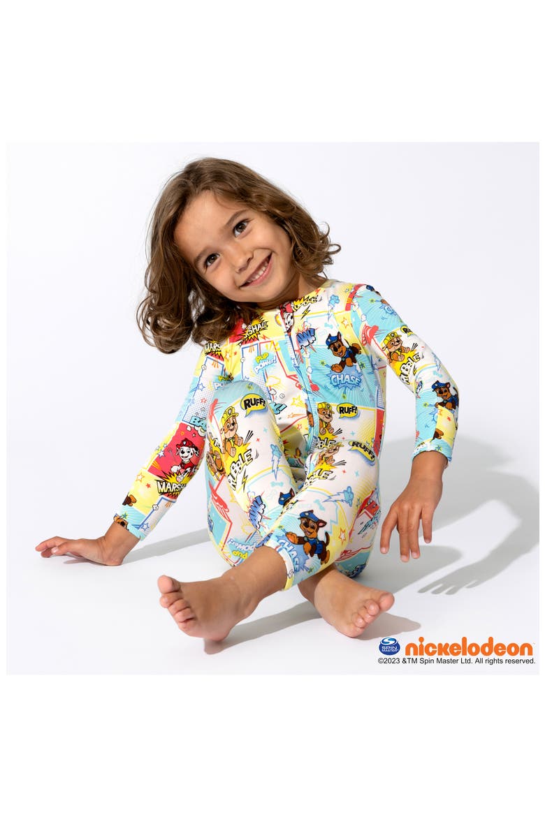 x Nickelodeon™ Kids' Paw Patrol Convertible Footie Pajamas, Alternate, color, RED