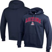 Champion Men's Champion  Navy Arizona Wildcats Arched Logo Fleece Pullover Hoodie
