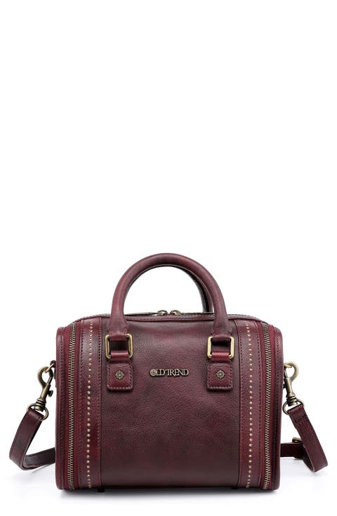 Mini Trunk Leather Crossbody Bag