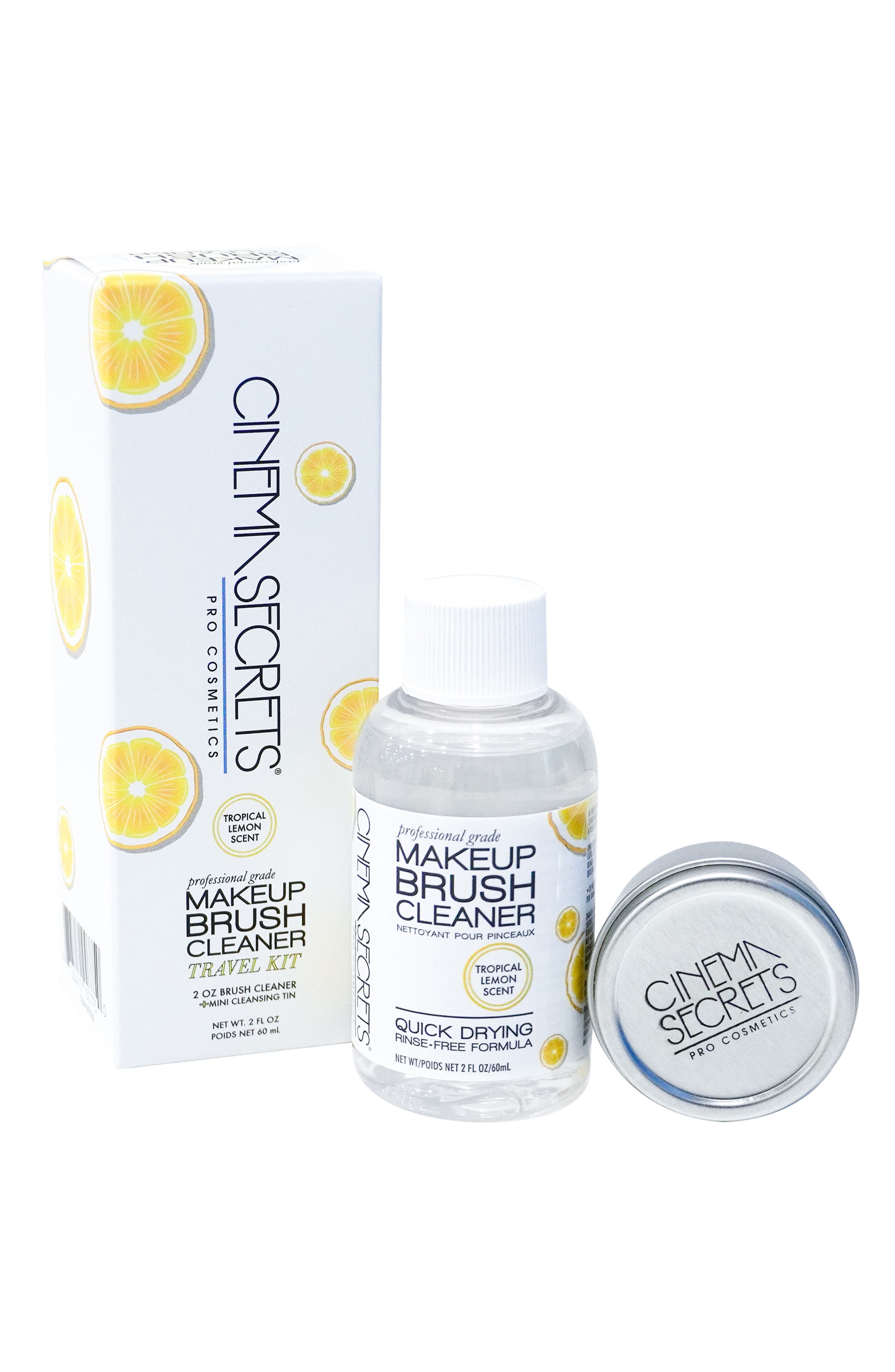 Cinema Secrets Professional Makeup Brush Cleaner Kit $28 Value in Lemon 