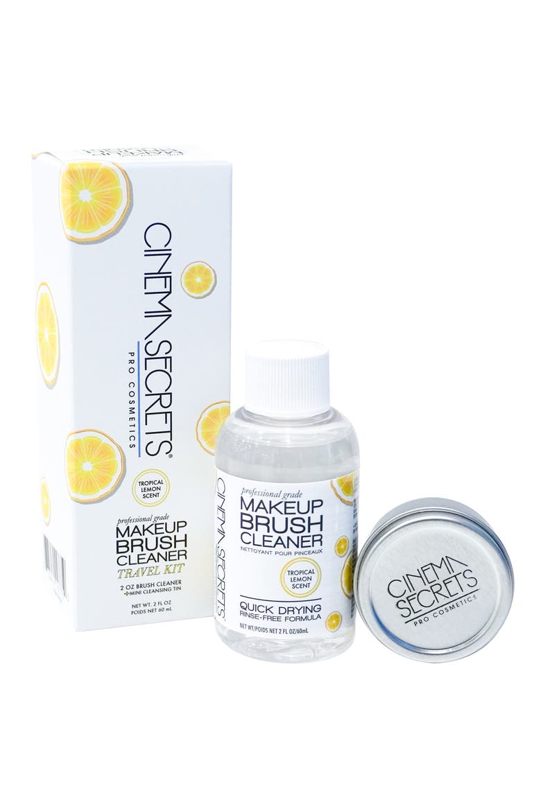 Professional Makeup Brush Cleaner Kit $28 Value, Main, color, LEMON