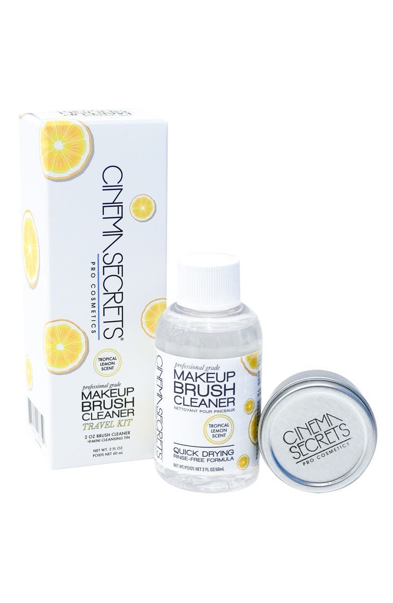Cinema Secrets Professional Makeup Brush Cleaner Kit $28 Value, Main, color, Lemon