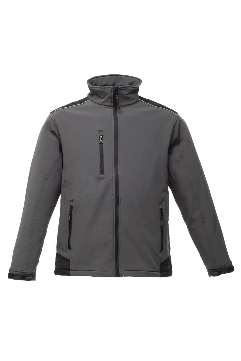 Sandstorm Hardwearing Workwear Softshell Jacket, Main, color, Seal Grey and Black
