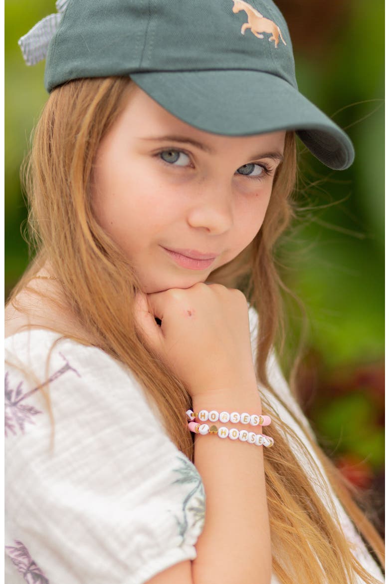 I Heart Horses Girls' Bracelet, Alternate, color, Pink