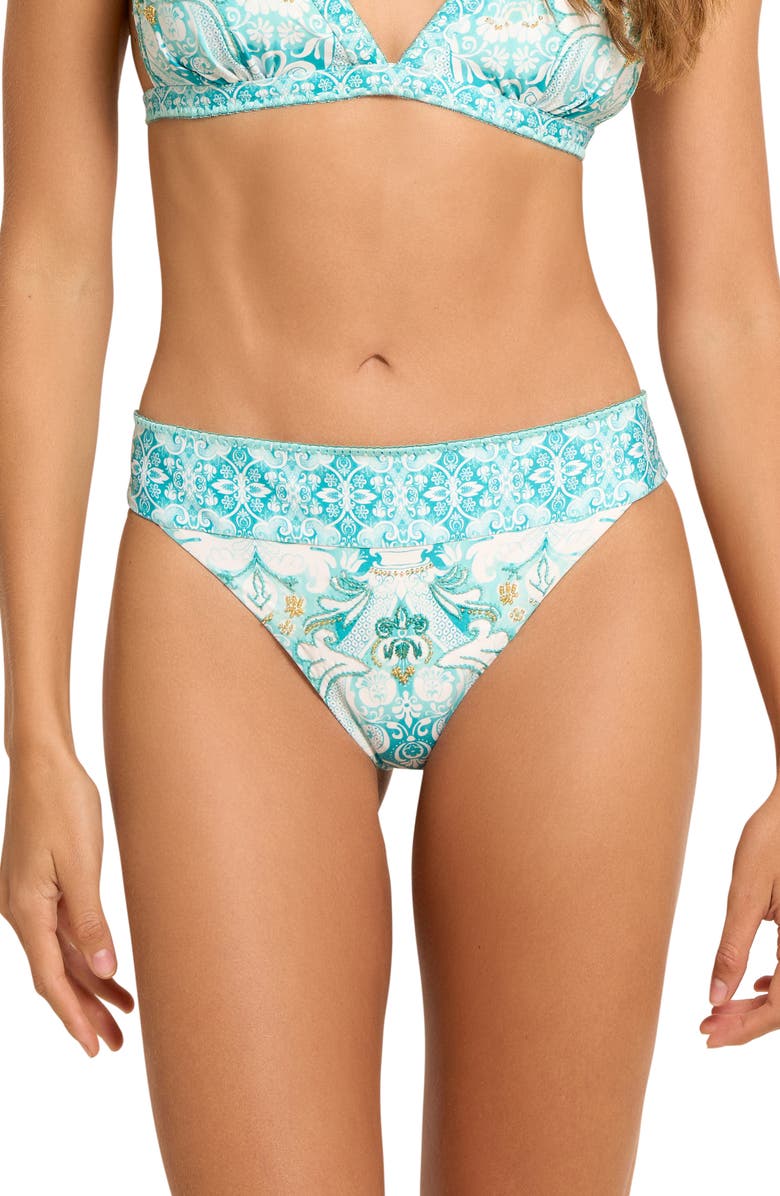 Cosita Linda Latin Fit Banded Bikini Bottoms, Main, color, Antigua Sand