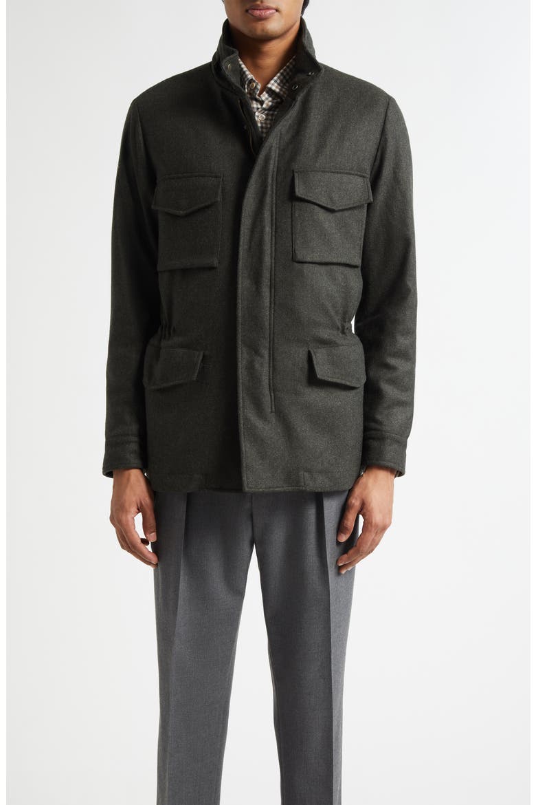 Padded Field Jacket, Main, color, OLIVE
