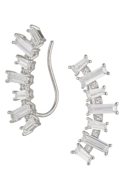 Chateau Cubic Zirconia Ear Climbers