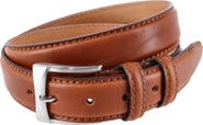 Trafalgar Vincenzo 35mm Premium Italian Leather Contrast Stitch Casual Dress Belt