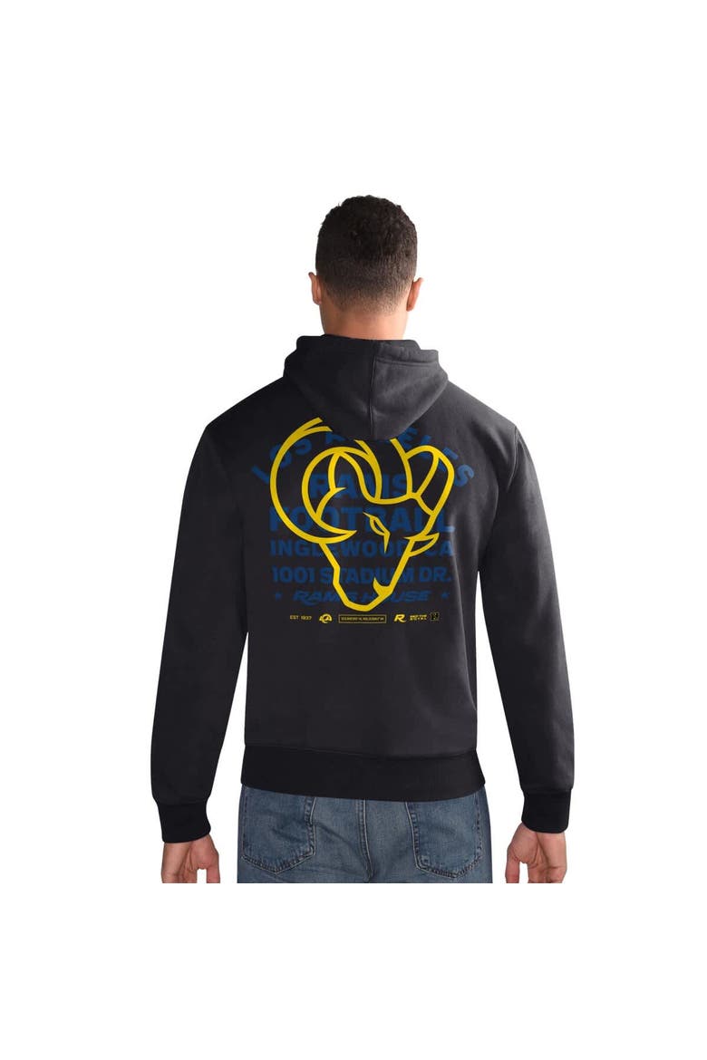 Men's Starter  Black Los Angeles Rams Rookie Hoodie, Alternate, color, Black