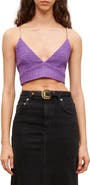 maje Lapraia Crop Chain Strap Camisole