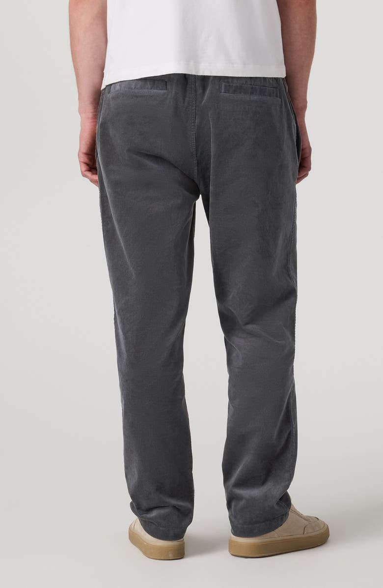 Vuori Optimist Elastic Waist Stretch Cotton Corduroy Pants, Alternate, color, Charcoal