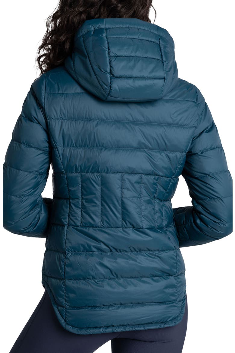 Emeline Water Repellent 550 Fill Power Down Jacket, Alternate, color, FJORD BLUE