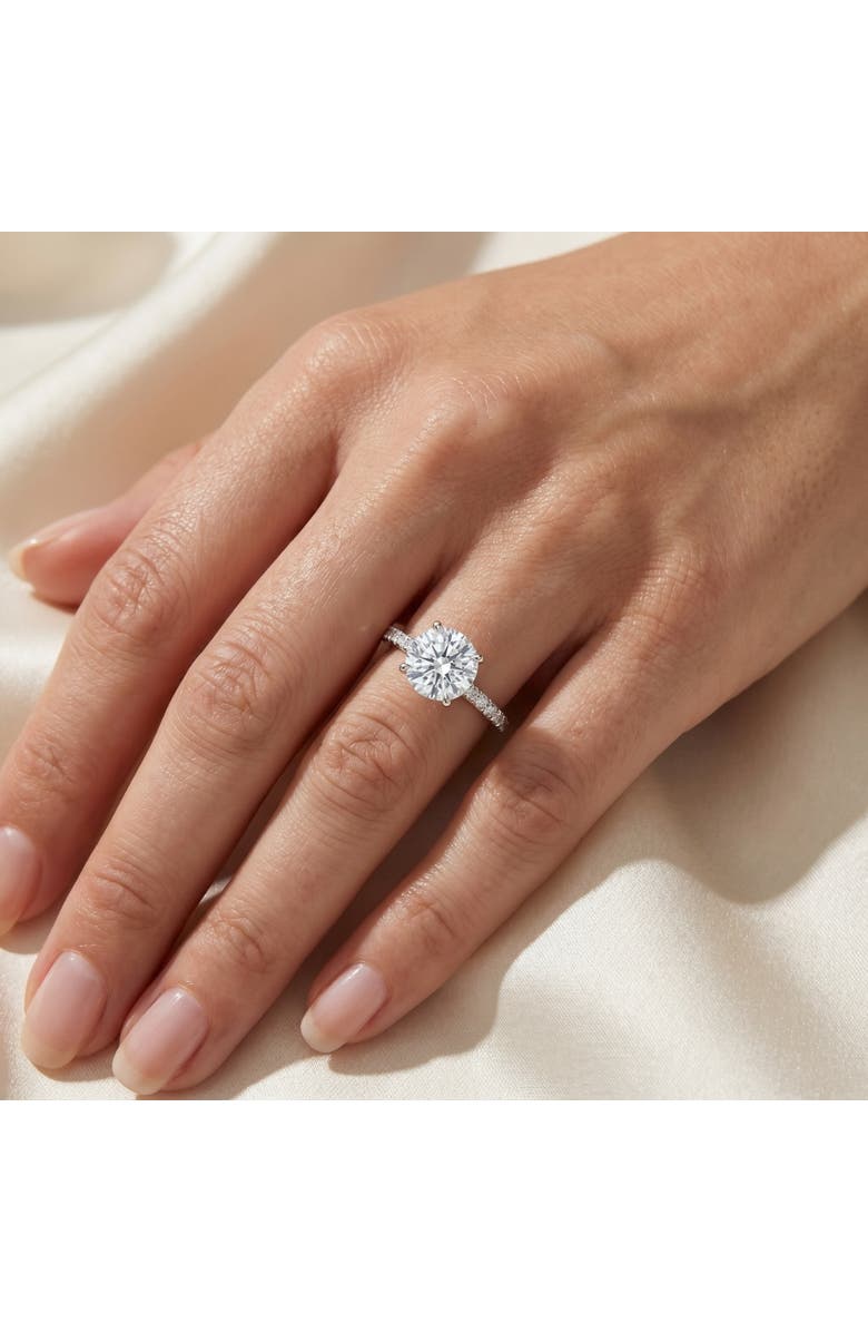 Bliss Diamond Certified 1.97Ct F/SI1 Natural Diamond Engagement Ring 18k Gold Size 6, Alternate, color, 18K White Gold