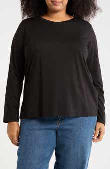 Eileen Fisher Long Sleeve Organic Cotton T-Shirt