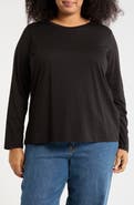 Eileen Fisher Long Sleeve Organic Cotton T-Shirt