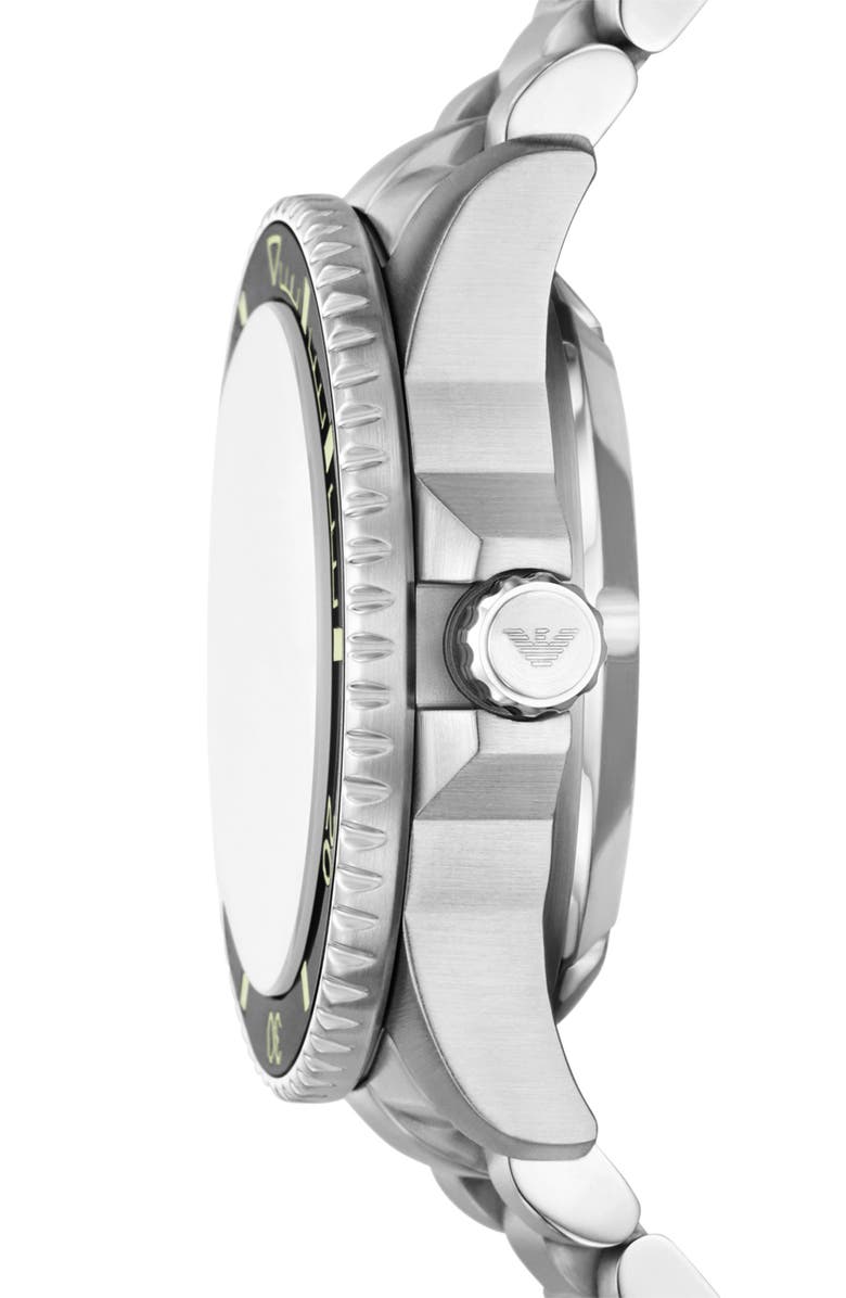 Emporio Armani Sea Explorer Bracelet Strap Automatic Diving Watch, 42.5mm, Alternate, color,