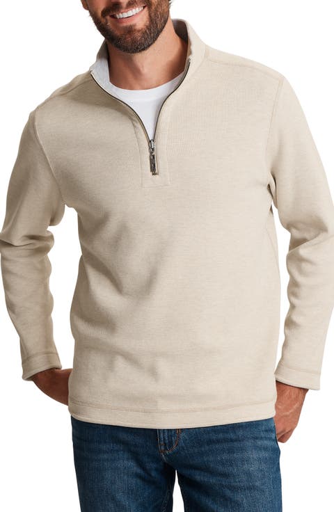Crimson Cove Reversible Quarter Zip Sweater