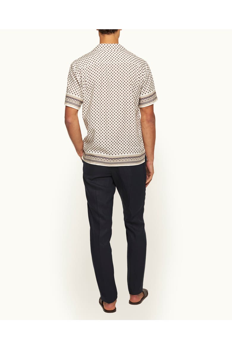 Griffon Lino Tailored Fit Smart Italian Linen Trousers, Alternate, color, NIGHT IRIS