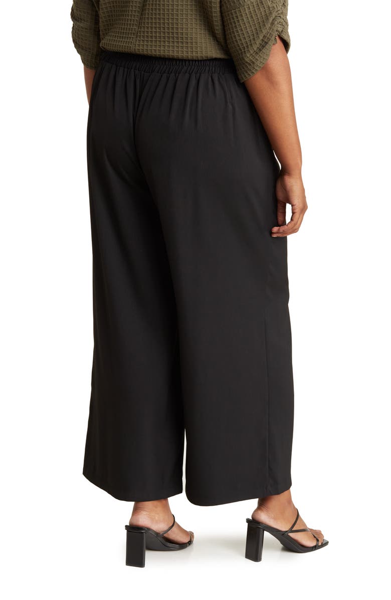 MAX STUDIO Easy Leg Trouser, Alternate, color, Black-Black