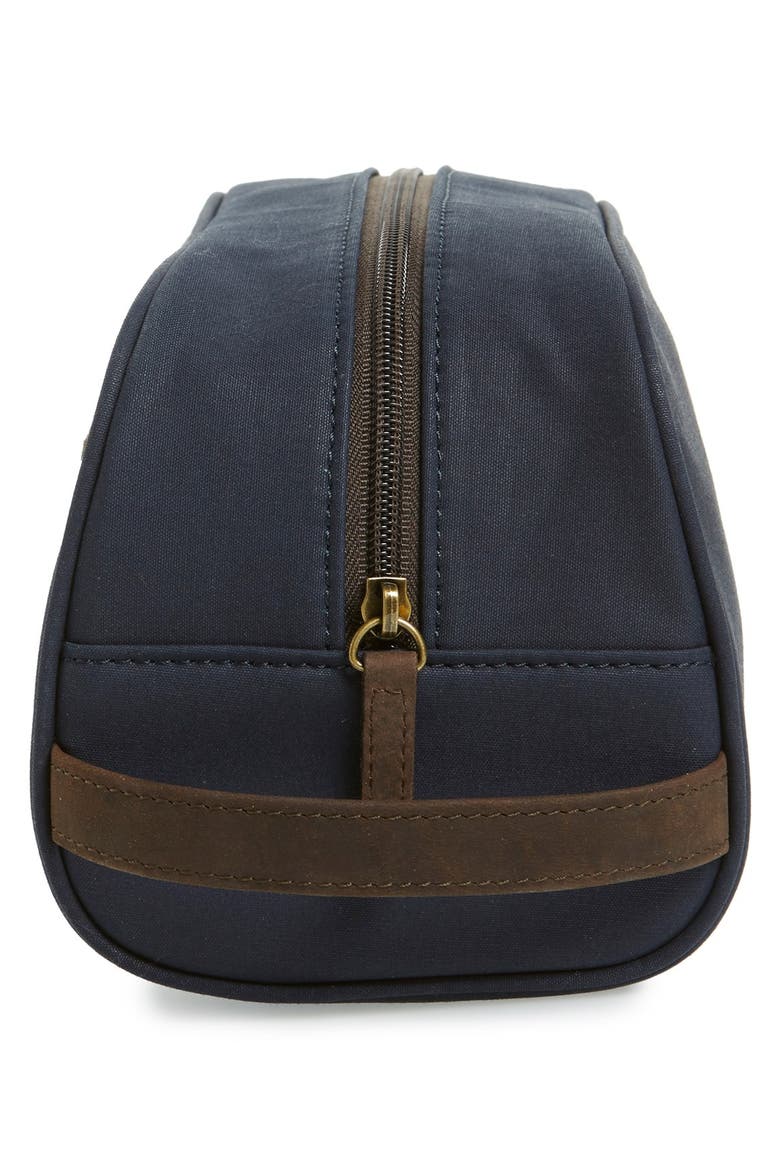 Waxed Canvas Travel Kit, Alternate, color, NAVY