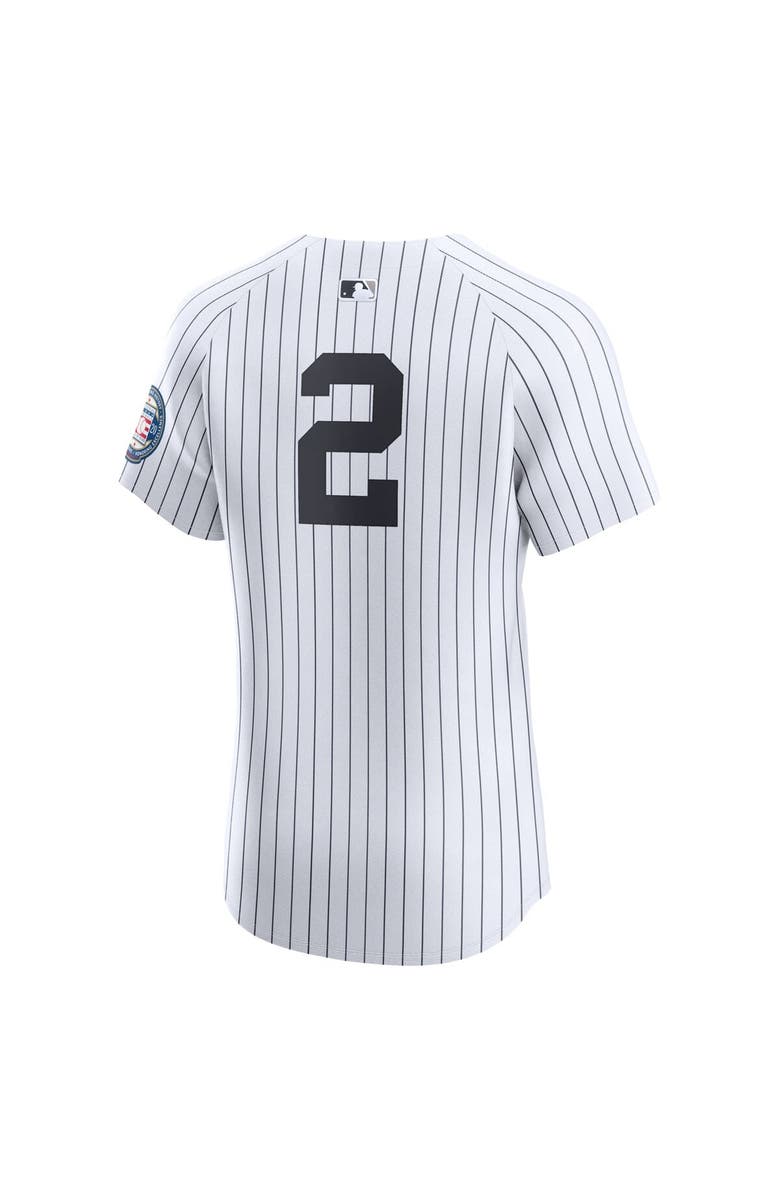 Nike Men's Nike Derek Jeter White New York Yankees Home Elite Jersey, Alternate, color, White