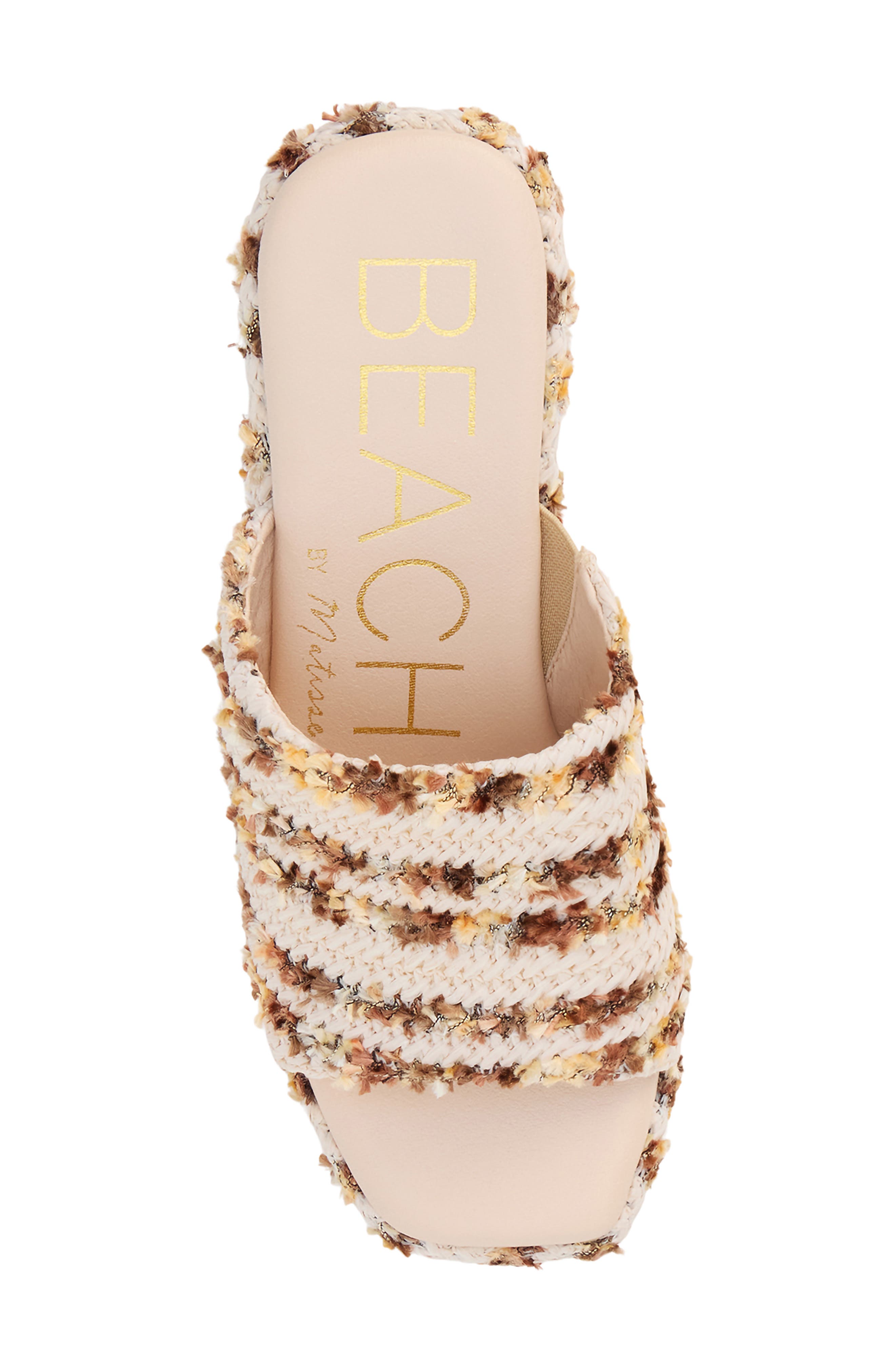 BEACH BY MATISSE Como Platform Sandal, Alternate, color, Natural Multi Raffia