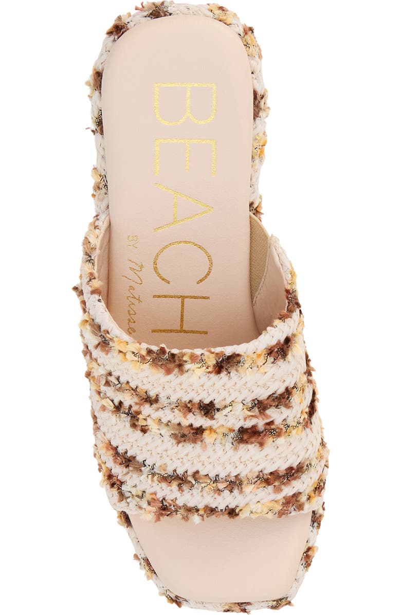 BEACH BY MATISSE Como Platform Sandal, Alternate, color, Natural Multi Raffia