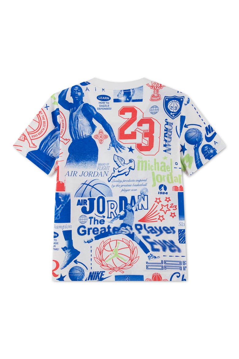 Kids' MJ Billboard Print T-Shirt, Alternate, color, WHITE