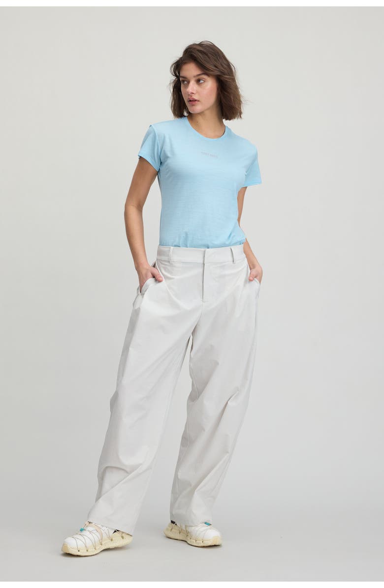 COZY ZERO Women's 100% Merino Lightweight Tee, Main, color, Light Blue
