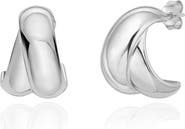 The Lovery Fine Jewelry Crossover C-Hoop Earring