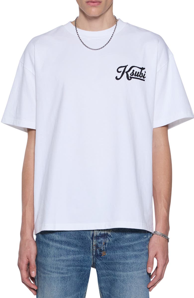Ksubi Outfield Ekcess T-Shirt, Main, color, White