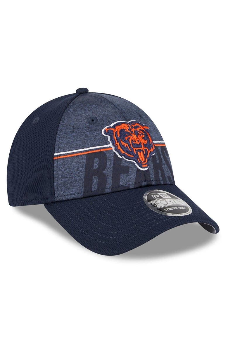 Men's New Era Navy Chicago Bears 2023 NFL Training Camp Primary Logo 9FORTY Adjustable Hat, Alternate, color, Navy