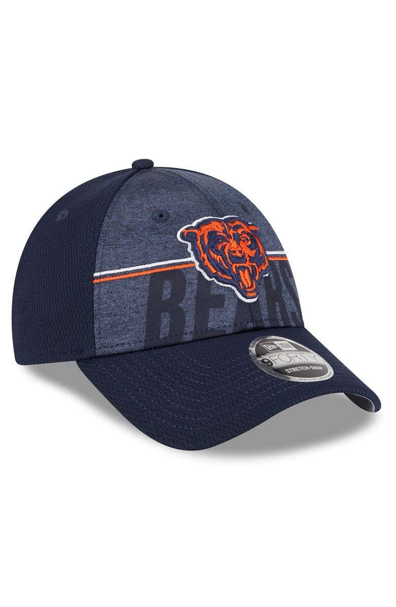 New Era Men's New Era Navy Chicago Bears 2023 NFL Training Camp Primary Logo 9FORTY Adjustable Hat, Alternate, color,