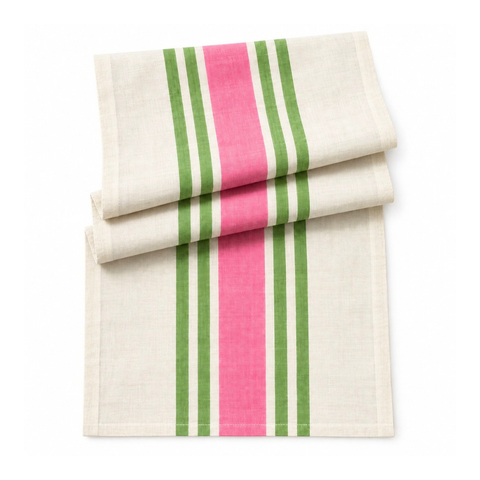 Raag Hand Block Printed Linen Table Runner