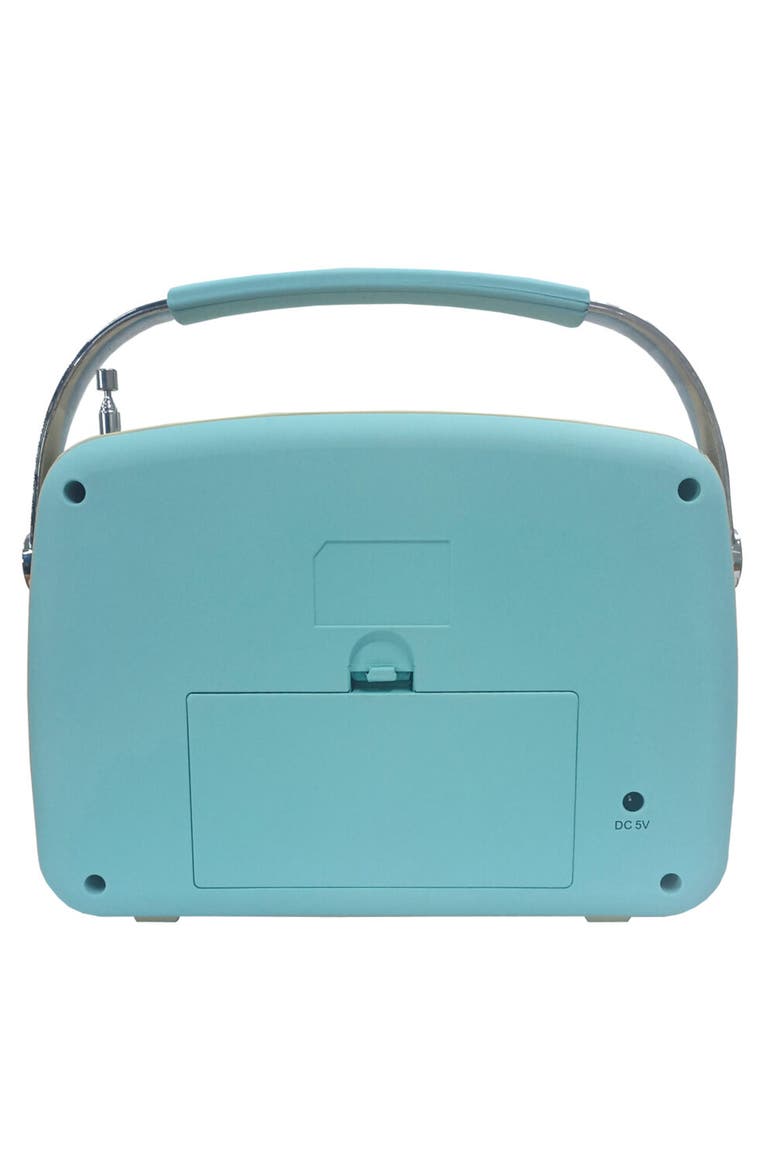 Portable Rechargeable Bluetooth Retro Speaker, Alternate, color, Blue
