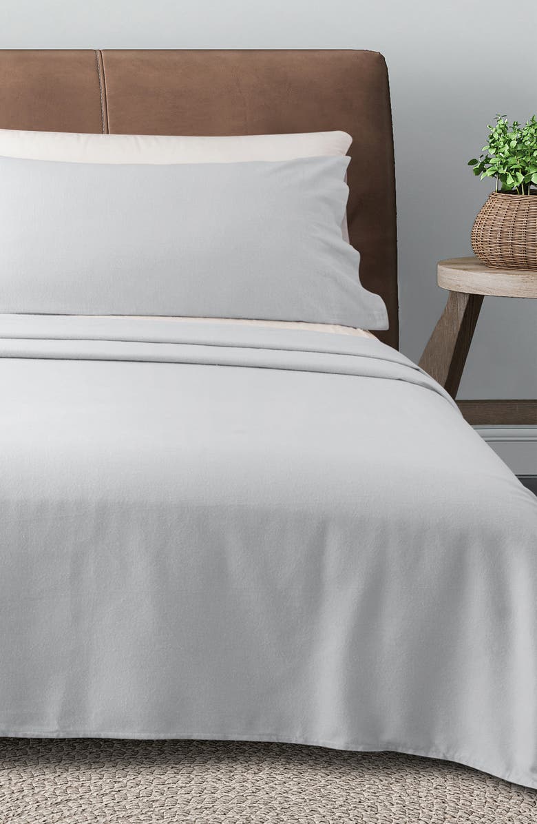 Woven & Weft Turkish Cotton Solid Flannel Sheet Set, Main, color,