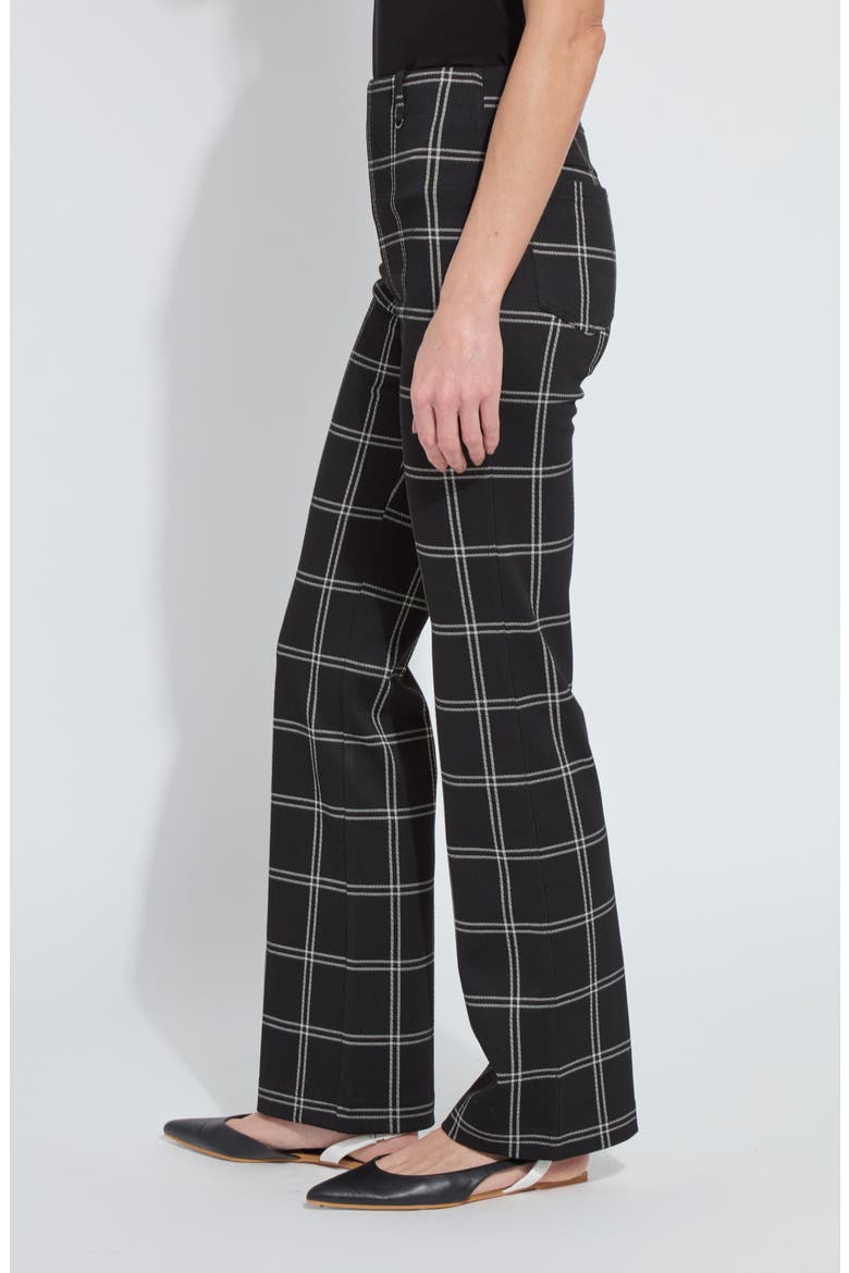 Lyssé Baby Bootcut Pants, Alternate, color, COASTAL WINDOWPANE