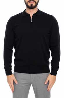 VELLAPAIS 1/4 Zip Cotton Pullover Sweater