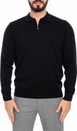 VELLAPAIS 1/4 Zip Cotton Pullover Sweater