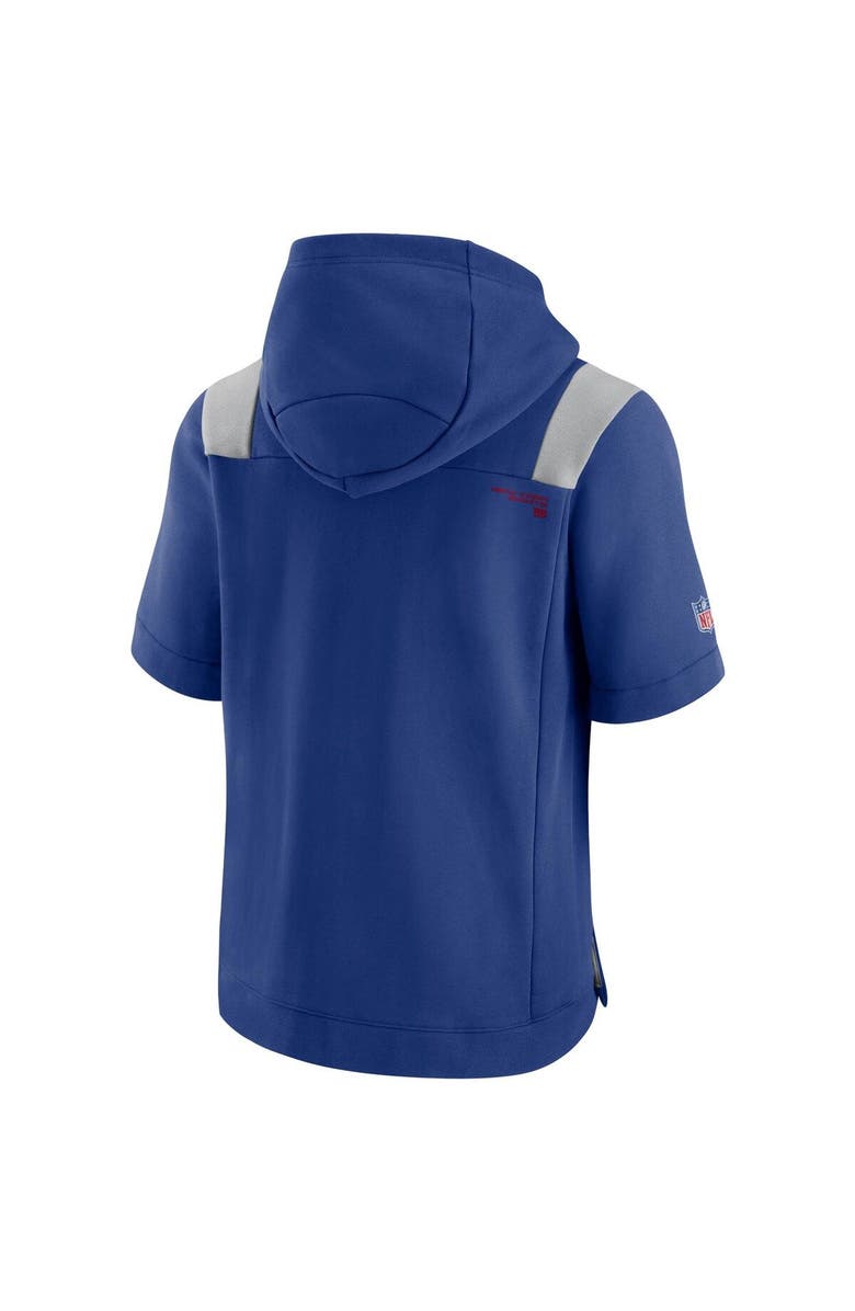 Nike Men's Nike Royal New York Giants Sideline Showout Short Sleeve Full-Zip Hoodie, Alternate, color, Royal
